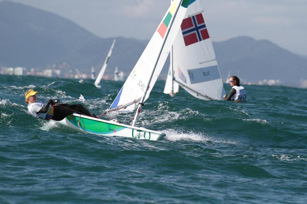 Laser Radial - Day 5, 2016 Olympic regatta © Richard Gladwell www.photosport.co.nz